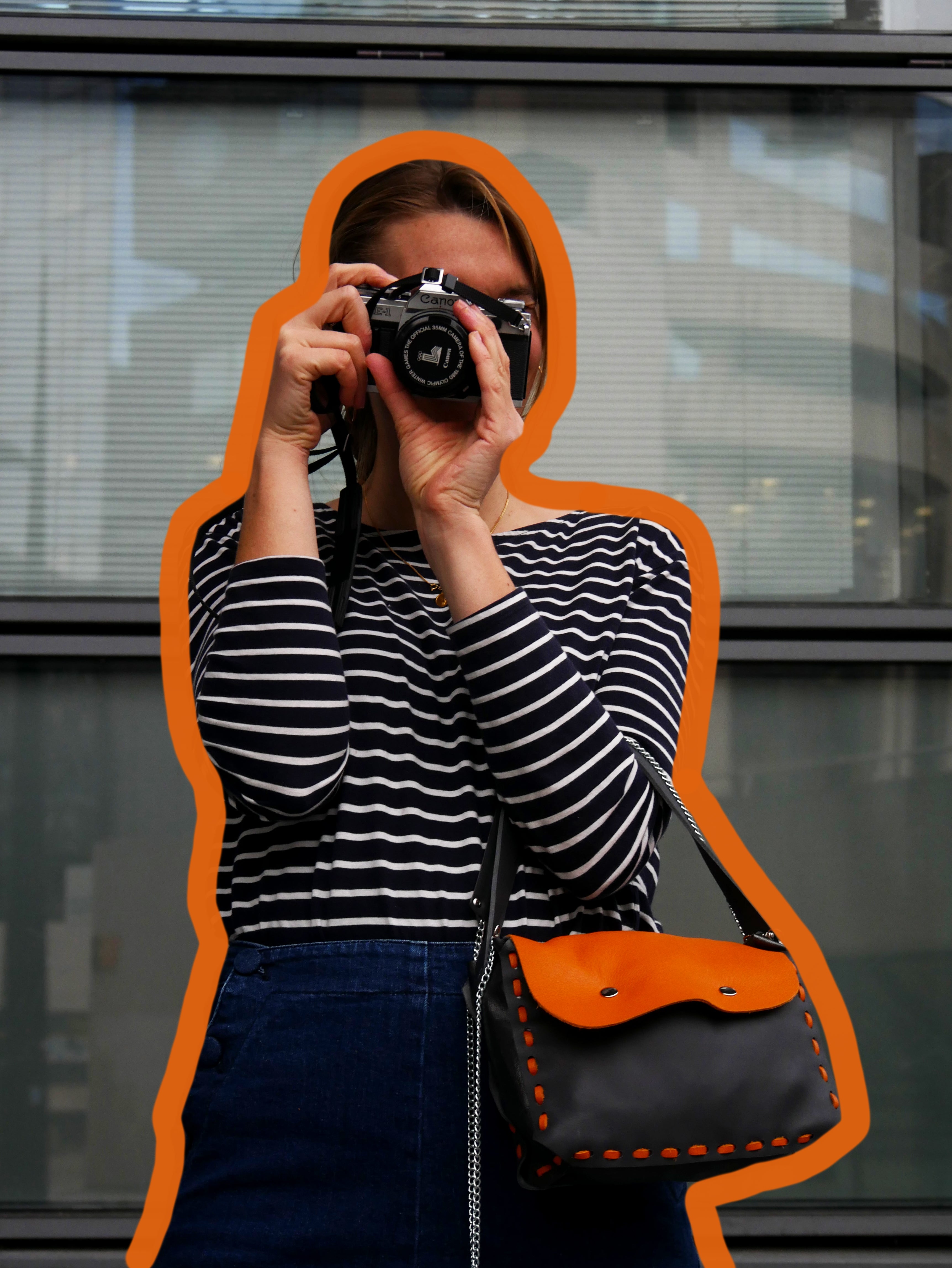 Sac Bic gris/orange