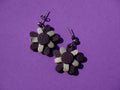 Boucles d'oreilles fleurs Violettes